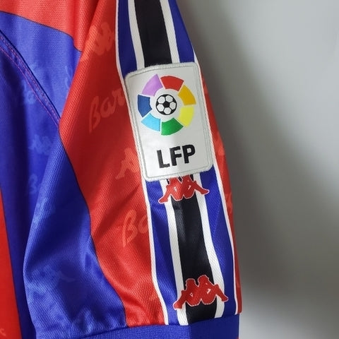 Camisa Barcelona Retrô 1996/1997 Azul e Grená