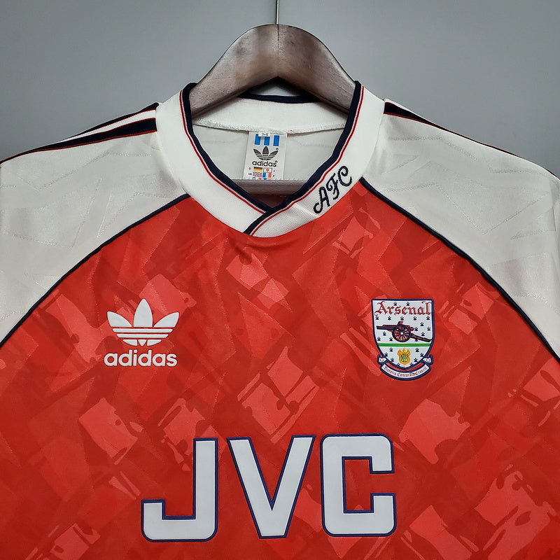 Camisa Arsenal Retrô 1990/1992 Vermelha