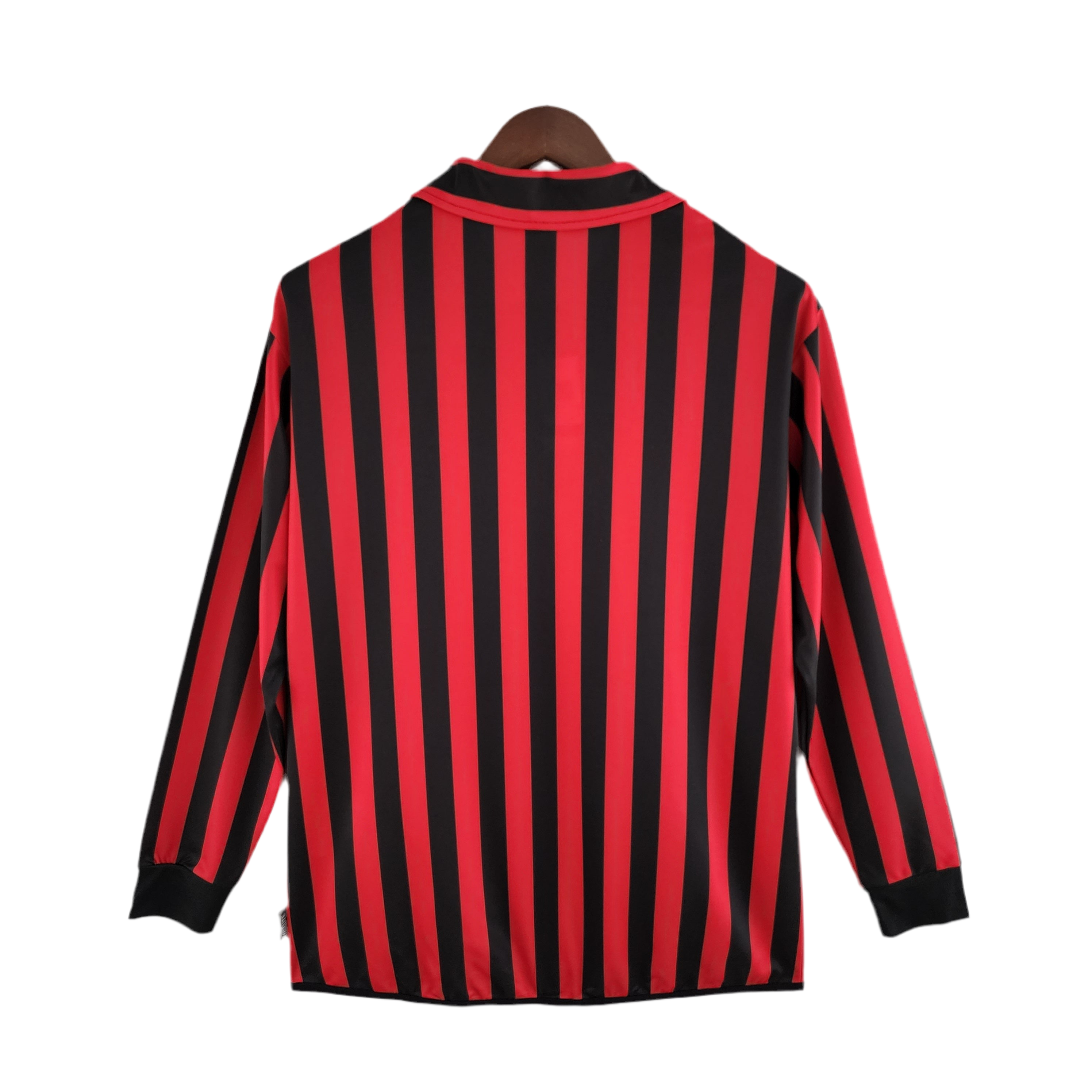 Camisa Manga Longa Milan 1999/2000 Preto e Vermelho