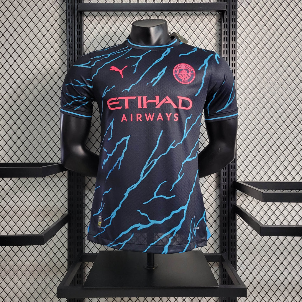 Camisa Manchester City II 23/24 - Preta - Masculino Jogador