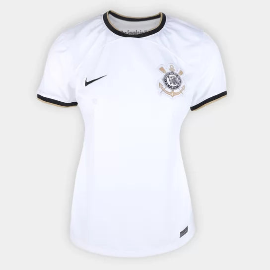 Camisa Feminina Corinthians I 22/23 Branca