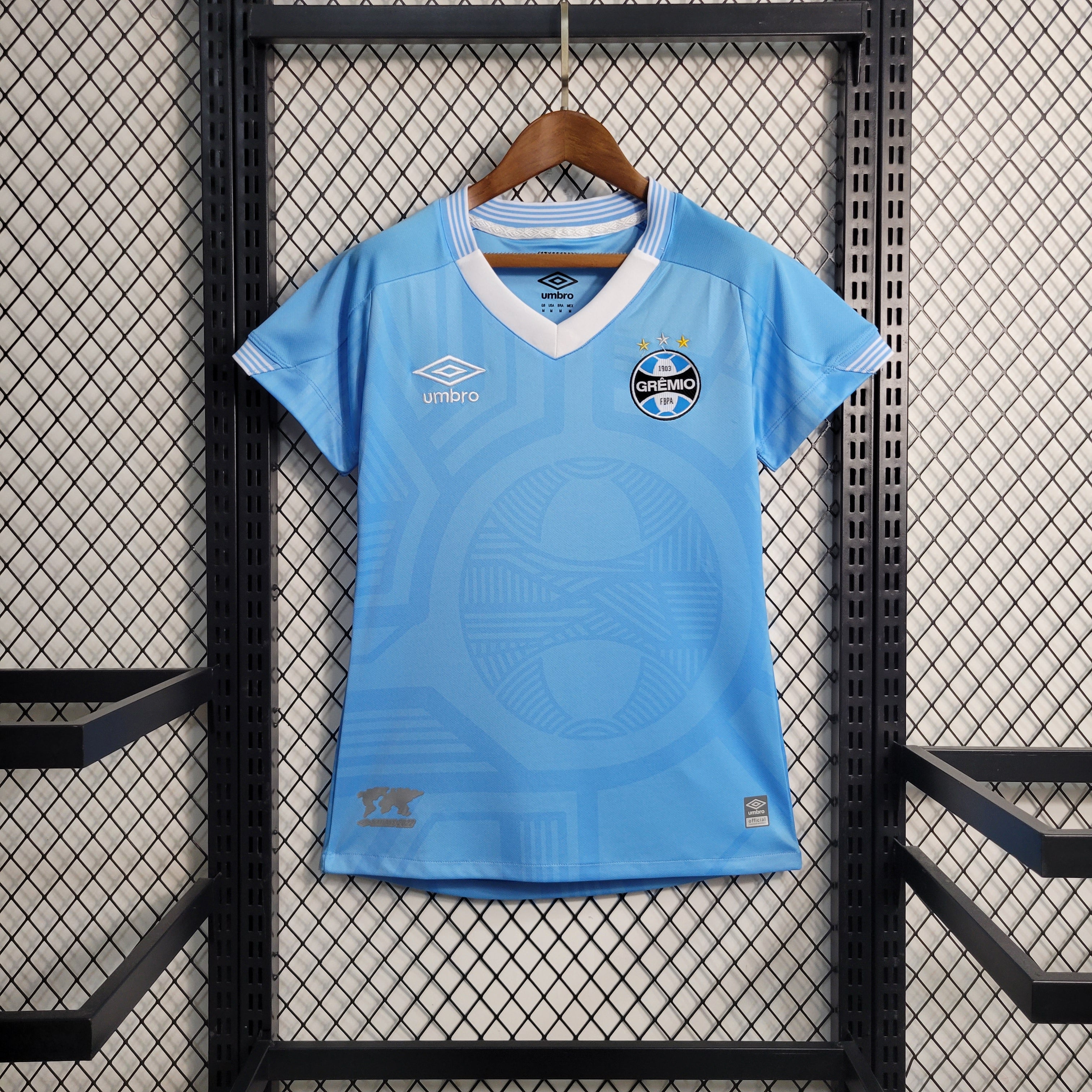 Camisa Feminina Grêmio II 23/24  Azul Celeste
