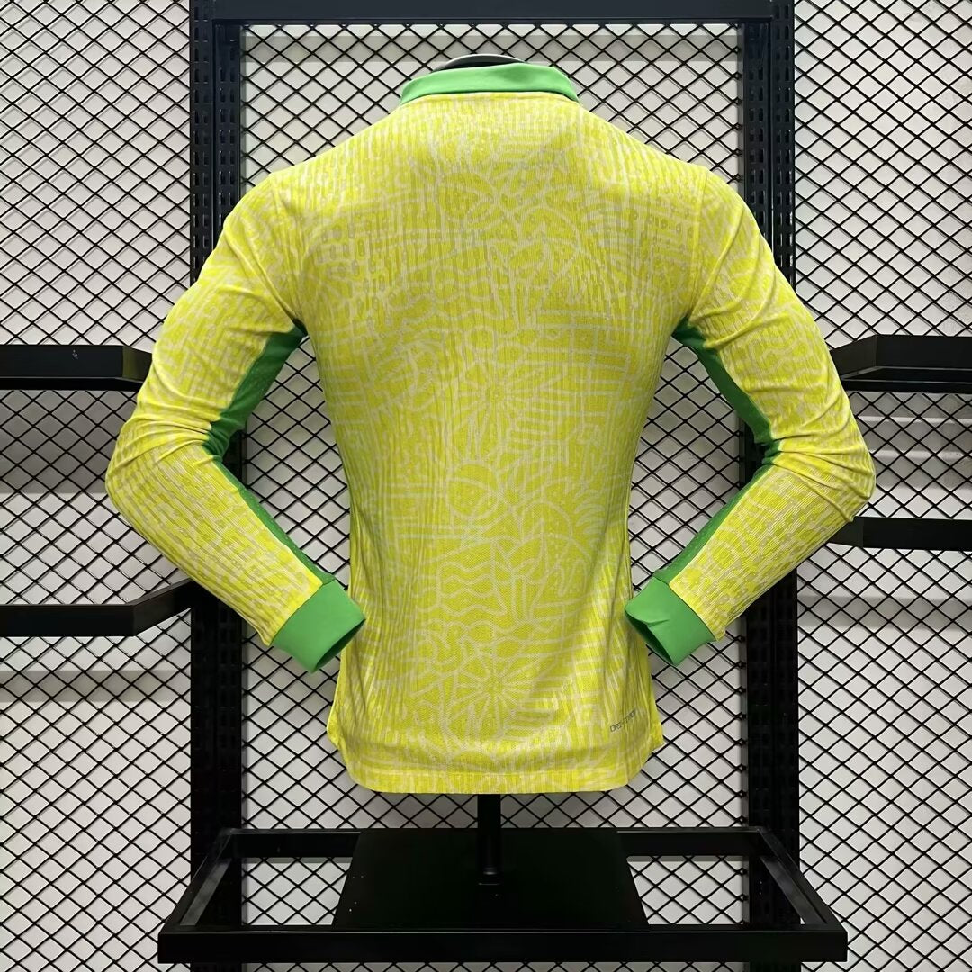 Camisa Manga Longa Seleção Brasil I 2024/25 - Amarela