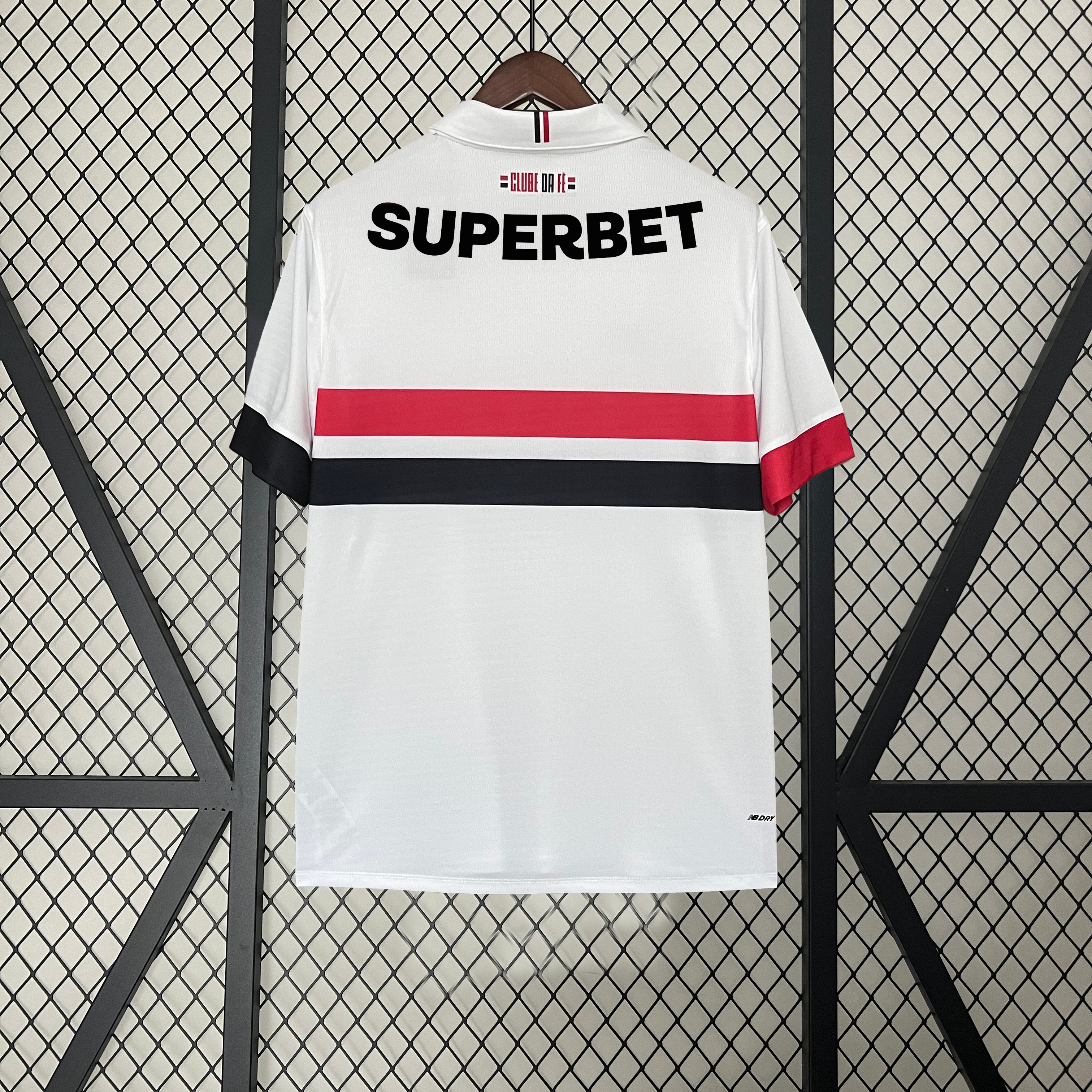 Camisa São Paulo Titular 24/25 - NB + Patrocínios