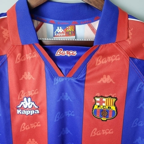 Camisa Barcelona Retrô 1996/1997 Azul e Grená