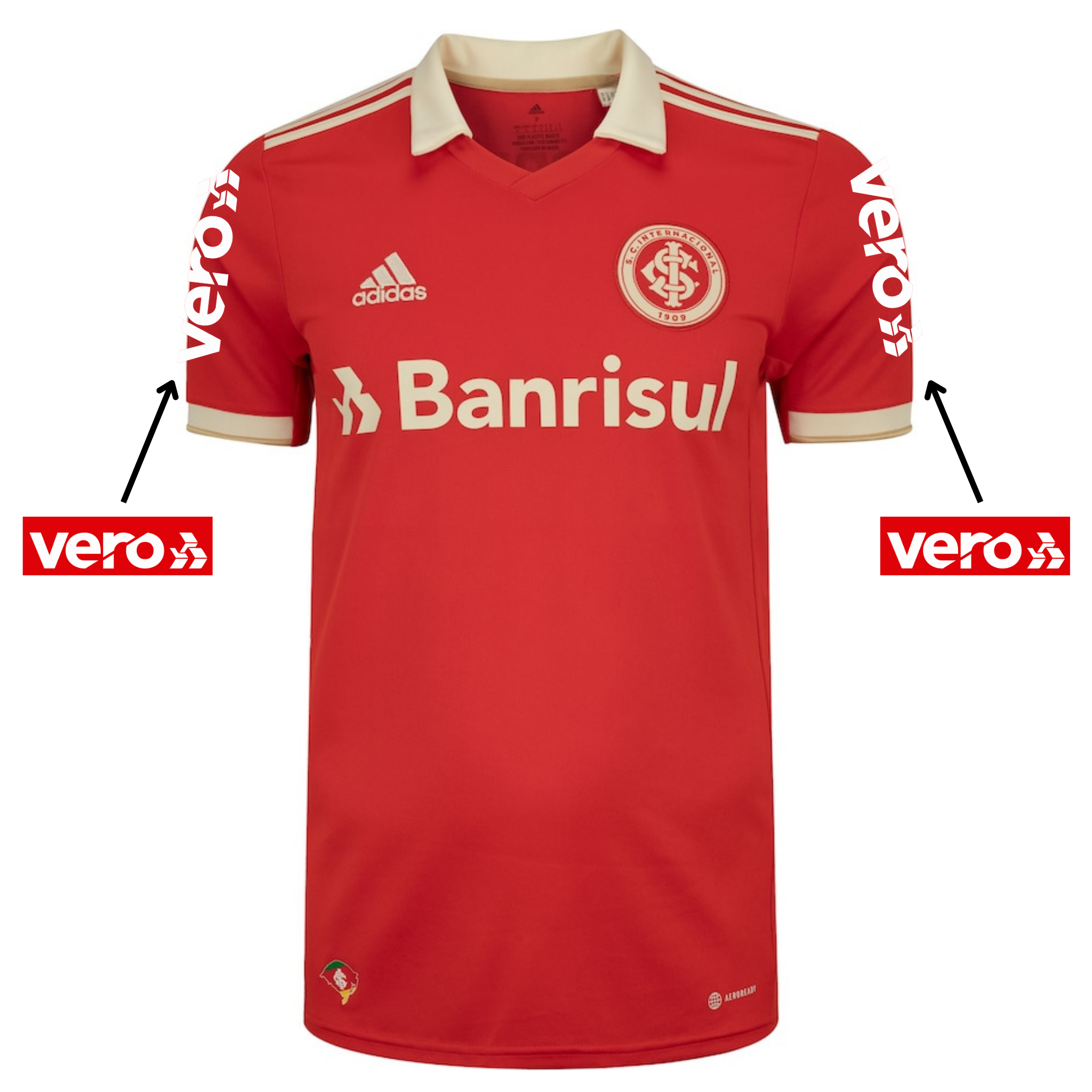 Camisa Internacional I [Com Patrocínio] 22/23 Vermelho