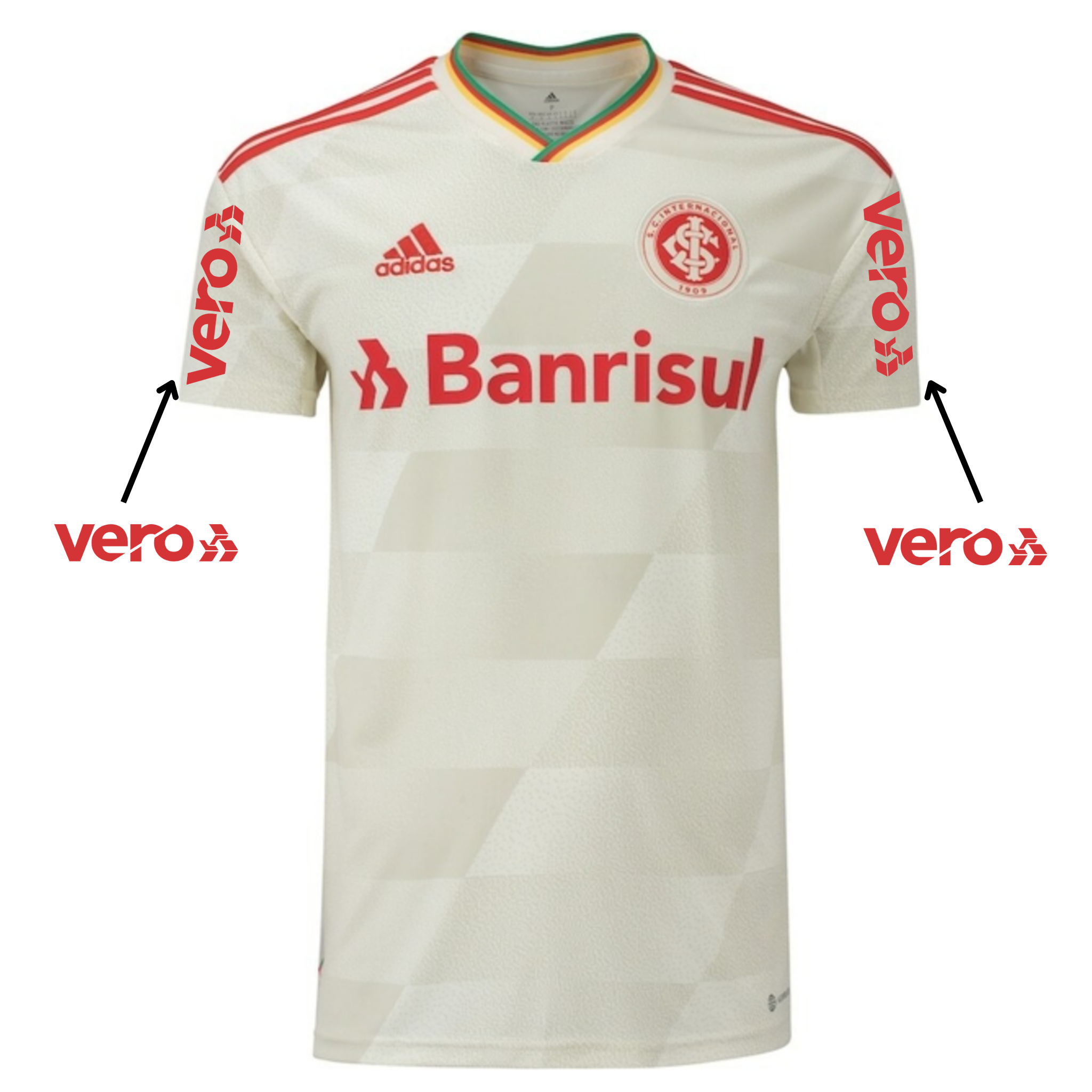 Camisa Internacional II [Com Patrocínio] 22/23 Bege
