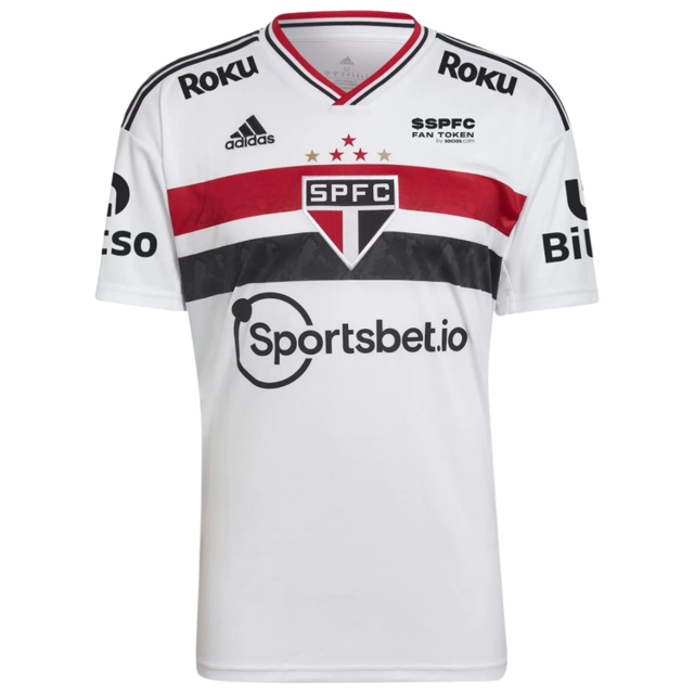 Camisa São Paulo I [Com Patrocínios] 22/23 Branco