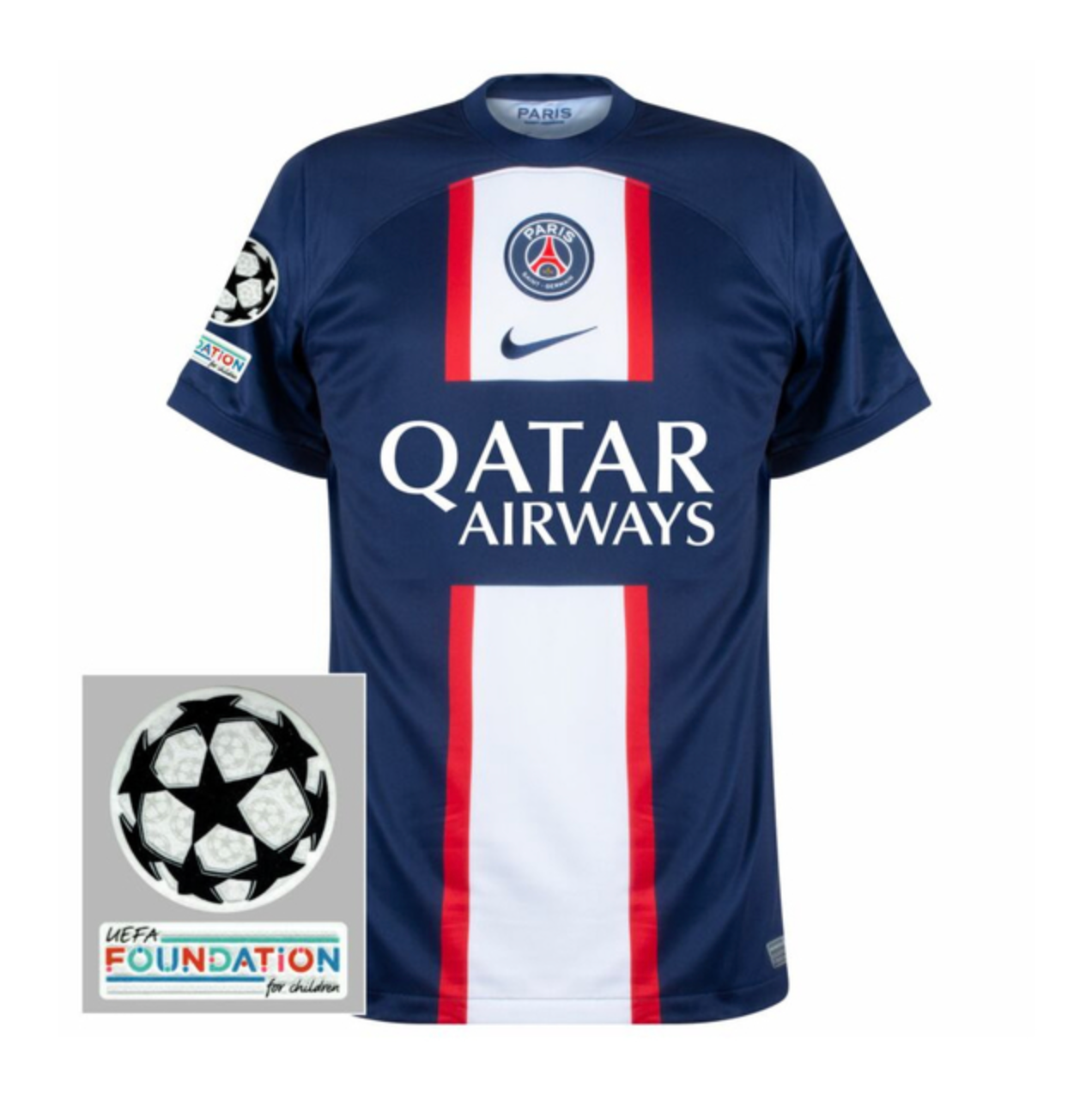 Camisa PSG I [Patch Champions League] 22/23 Azul