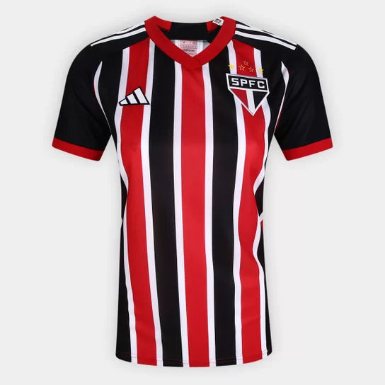 Camisa Feminina São Paulo II 23/24 Preto e Vermelho