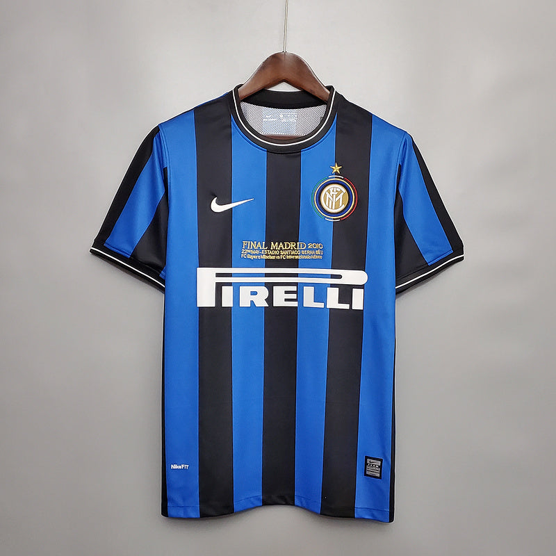 Camisa Inter de Milão Retrô 2010 Azul e Preta